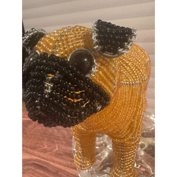 Beadworx Pug Dog “Gertrude” – Handcrafted Beaded Glass Figurine - Picture 9 of 9
